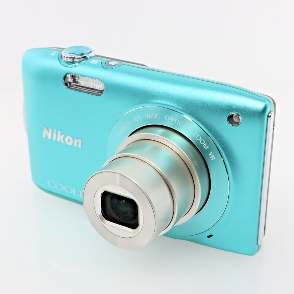 Nikon Coolpix S3300 Digital Camera Mint Green 6x zoom Lens Japan