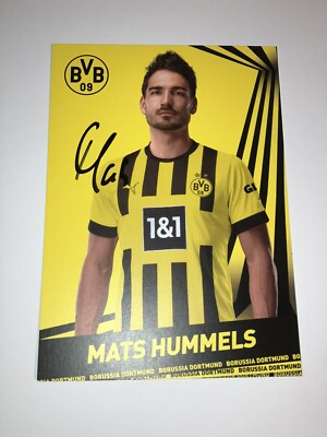 Mats Hummels - 2022-23 Original Hand Signed Borussia Dortmund