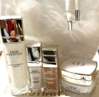 Dior Prestige Skincare set 5 Pc. Gift W/Twill Drawstring Pouch La