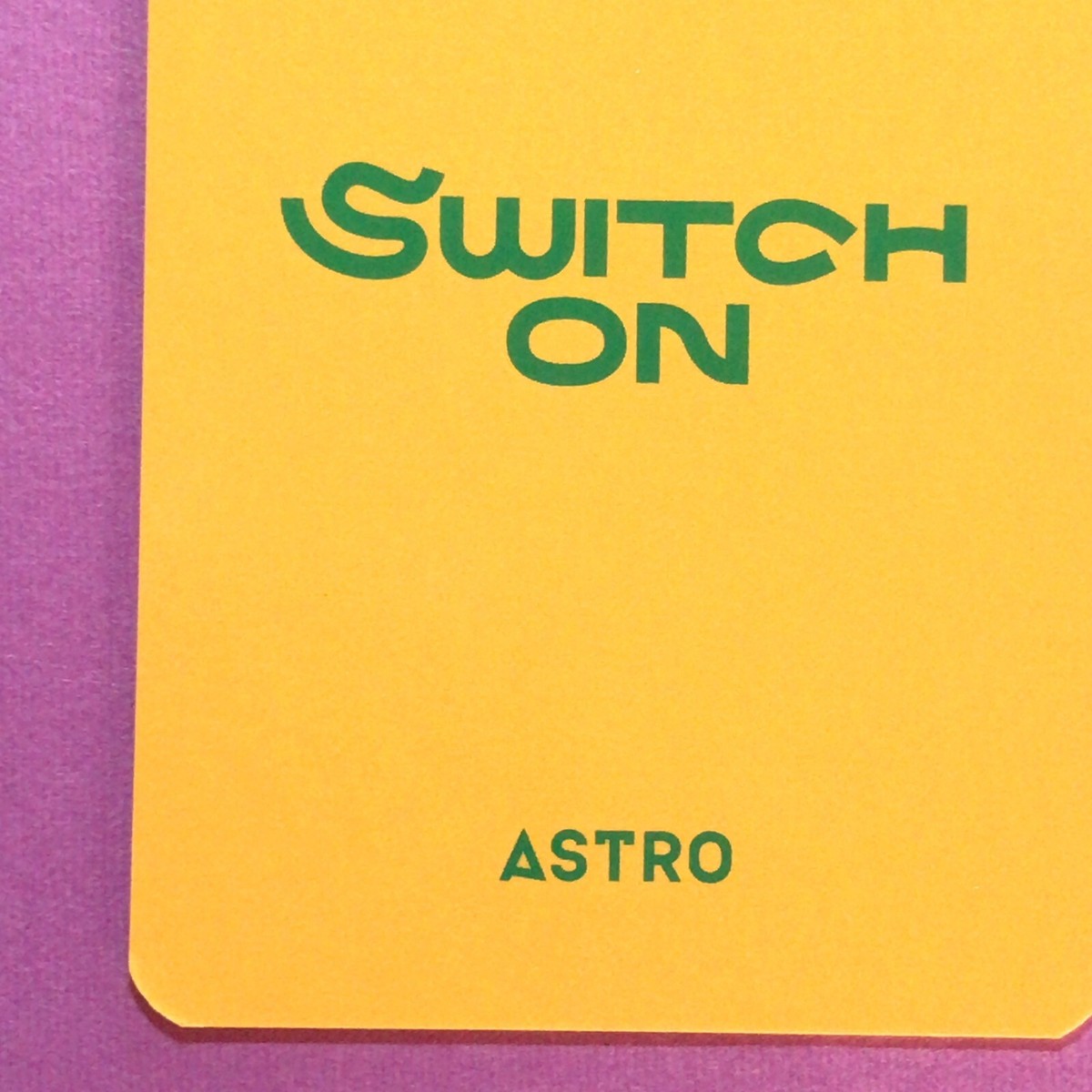 MJ ASTRO 8th Mini Album SWITCH ON card KPOP | eBay