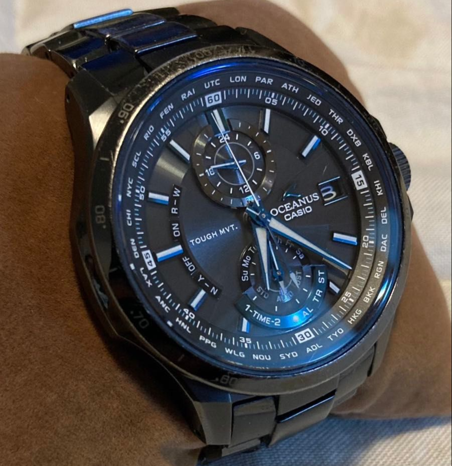 CASIO OCEANUS OCW-T1000 Solar Radio Titanium Chronograph Men's