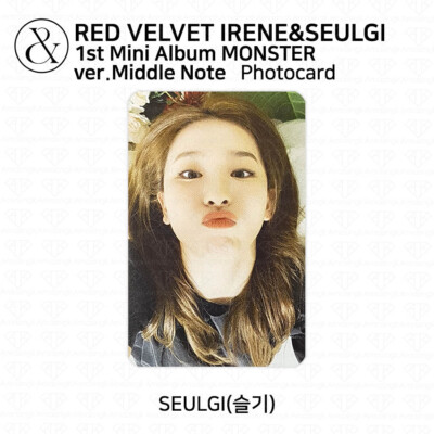 RED VELVET Irene & Seulgi 1st Mini Album Monster Photocard