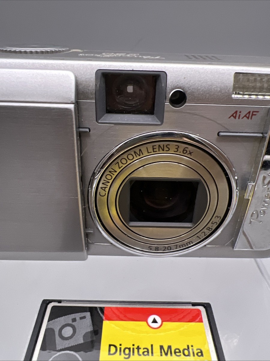 Canon PowerShot S60 5.0MP Digital Camera - Silver for sale online