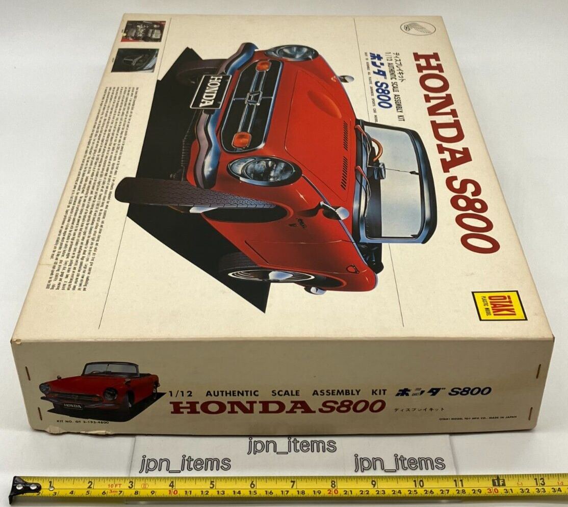 Otaki 1/12 Plastic Model Kit Honda S800 Display Unassembled