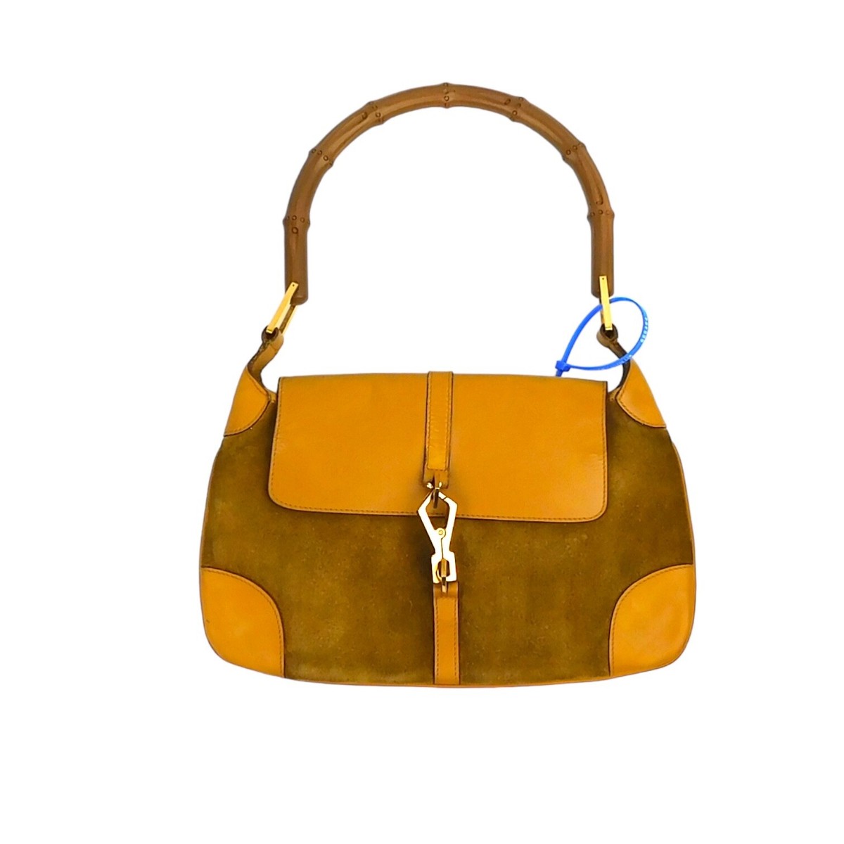 Rare Gucci by Tom Ford GUC Small Jackie 1961 Bamboo Handle Hobo