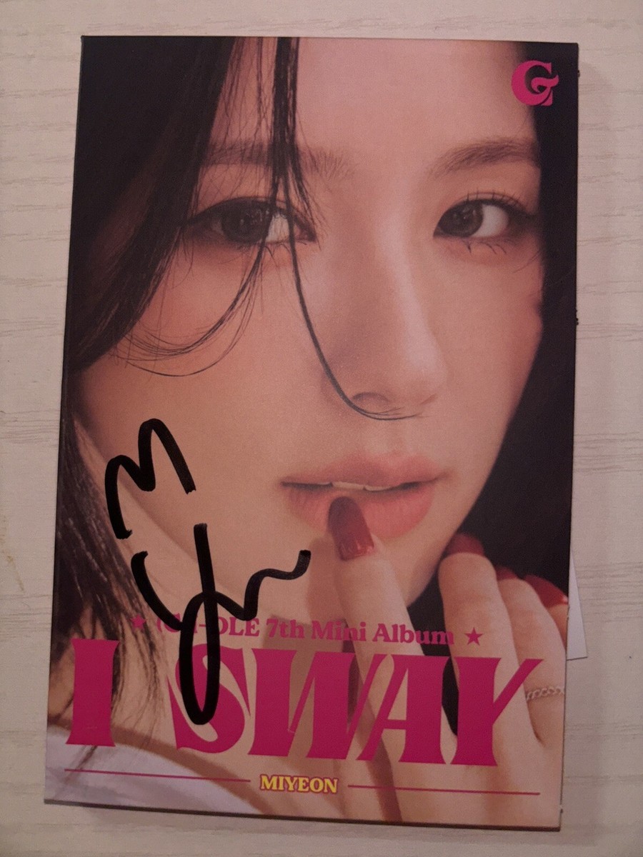 G) I-DLE G IDLE [I SWAY] Miyeon Autographed Signed Album GIDLE