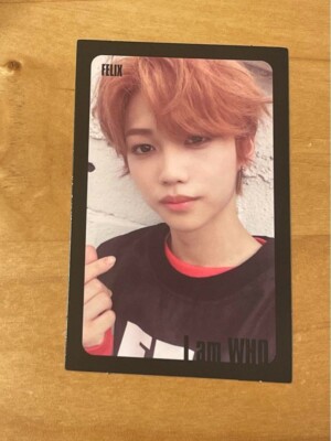 Stray Kids Felix I am who album Official Photocard : Black Selfie