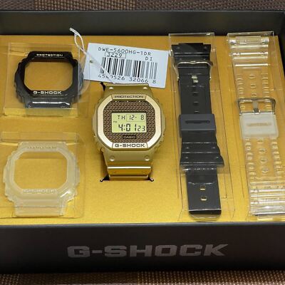 Casio G-Shock DWE-5600HG-1D Gold Chain Design Interchangeable