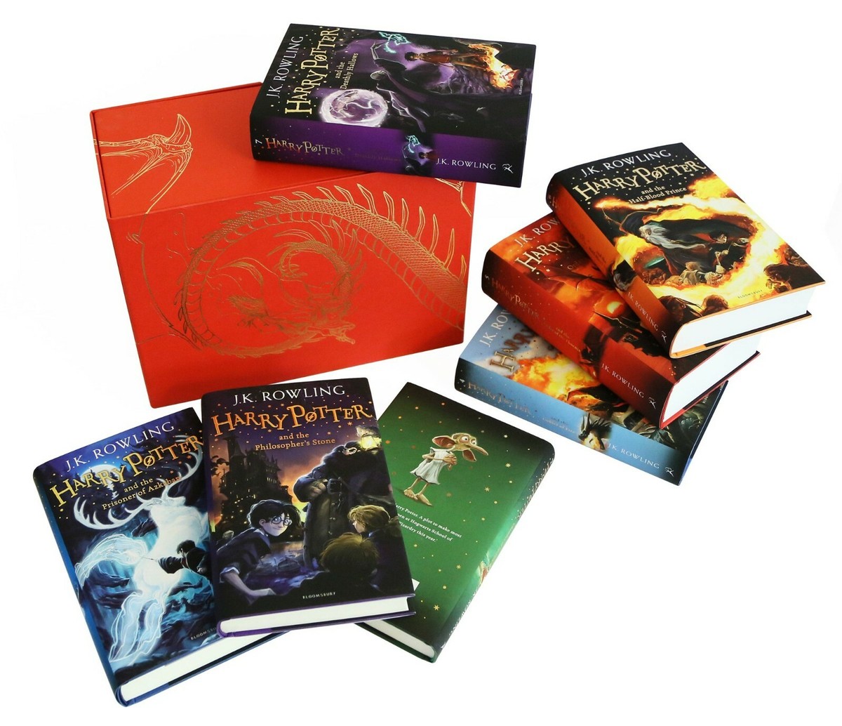 Harry Potter Complete 7 Book Set by J.K. Rowling Kids Hardback