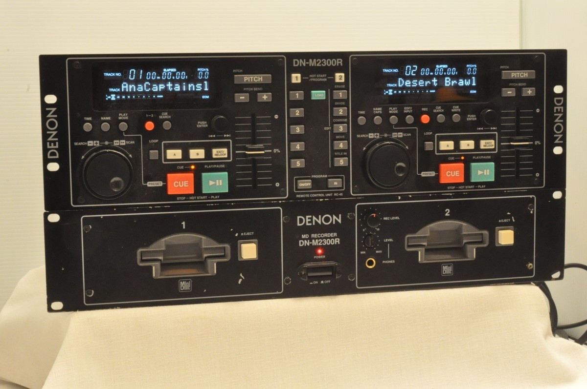 RARE Denon DN-M2300R Professional Dual Minidisc Player Recorder