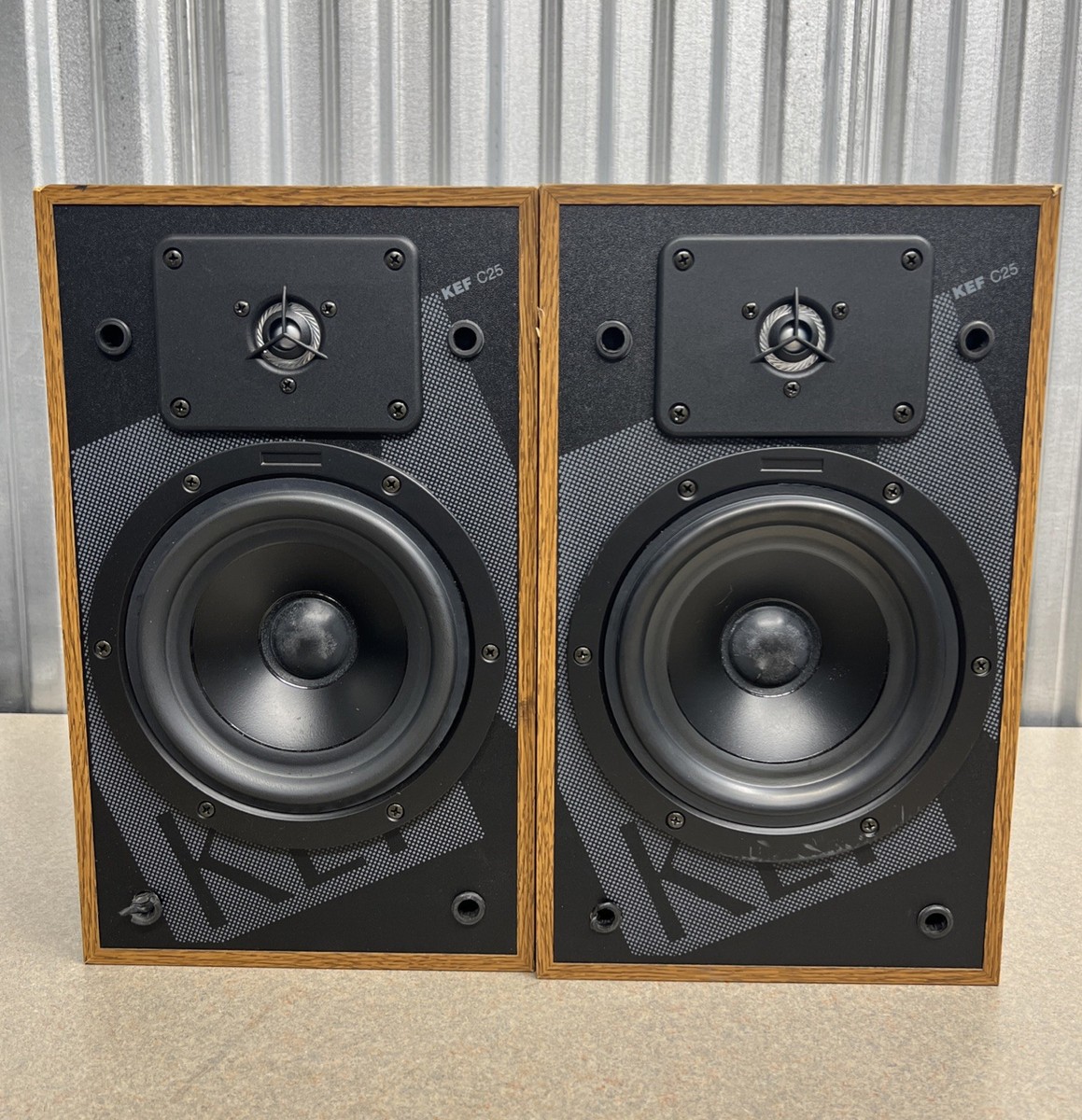KEF C25 Bookshelf Speakers | eBay
