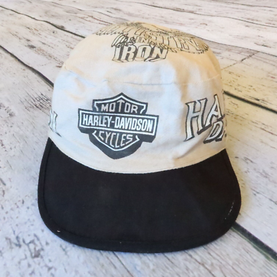 Vintage 90s Harley Davidson Motorcycles Pillbox Hat Cap | eBay