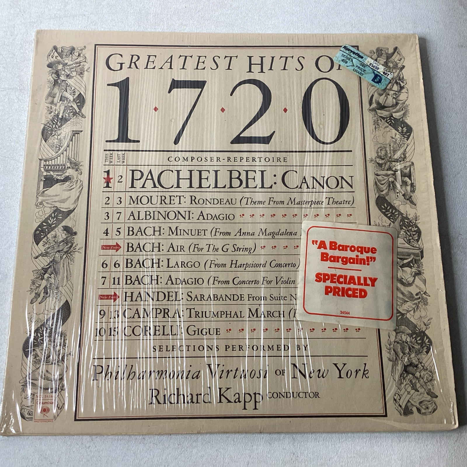 RICHARD KAPP GREATEST HITS OF 1720 MX-34544 LP VINYL RECORD W