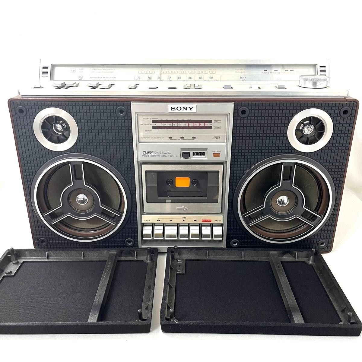 SONY CFS-V8 Luxury Stereo Radio Cassette ZILBA'P Black ZILBAP Good