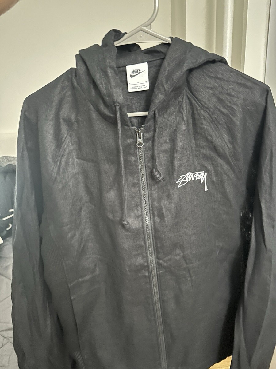 New Stussy x Nike U NRG Linen Jacket Hoodie Black Size S | eBay
