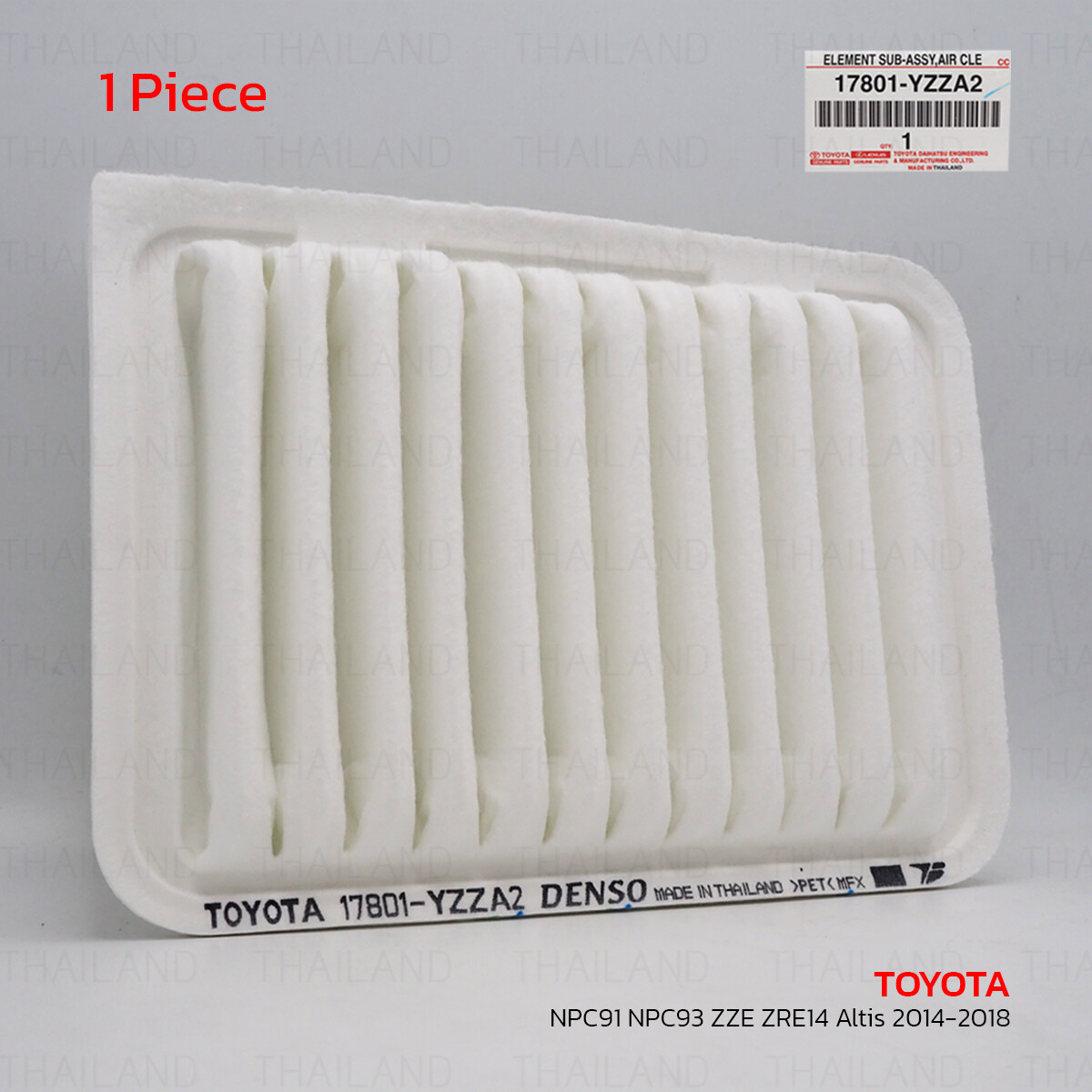 For Toyota Vios Yaris 08 - 13 Corolla Altis 2014 - 18 Air Filter