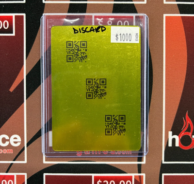 Lorcana QR Code Discard Error Gold Foil Reign of Jafar Discard