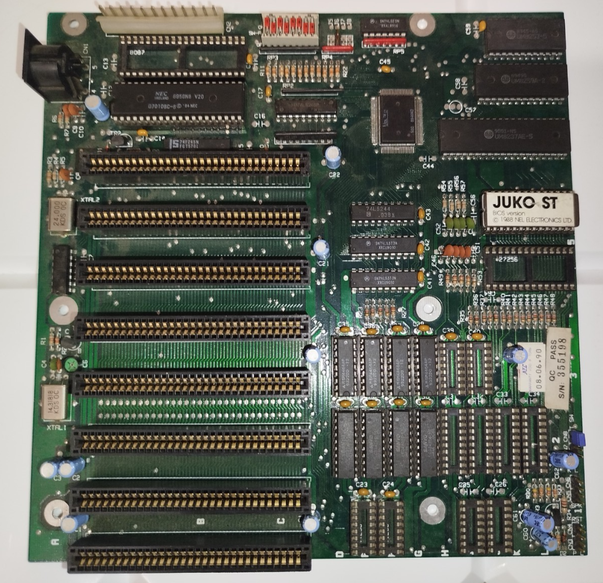 8088 XT motherboard Juko SuperTurbo XT NEC V20-12Mhz, 640KB RAM | eBay
