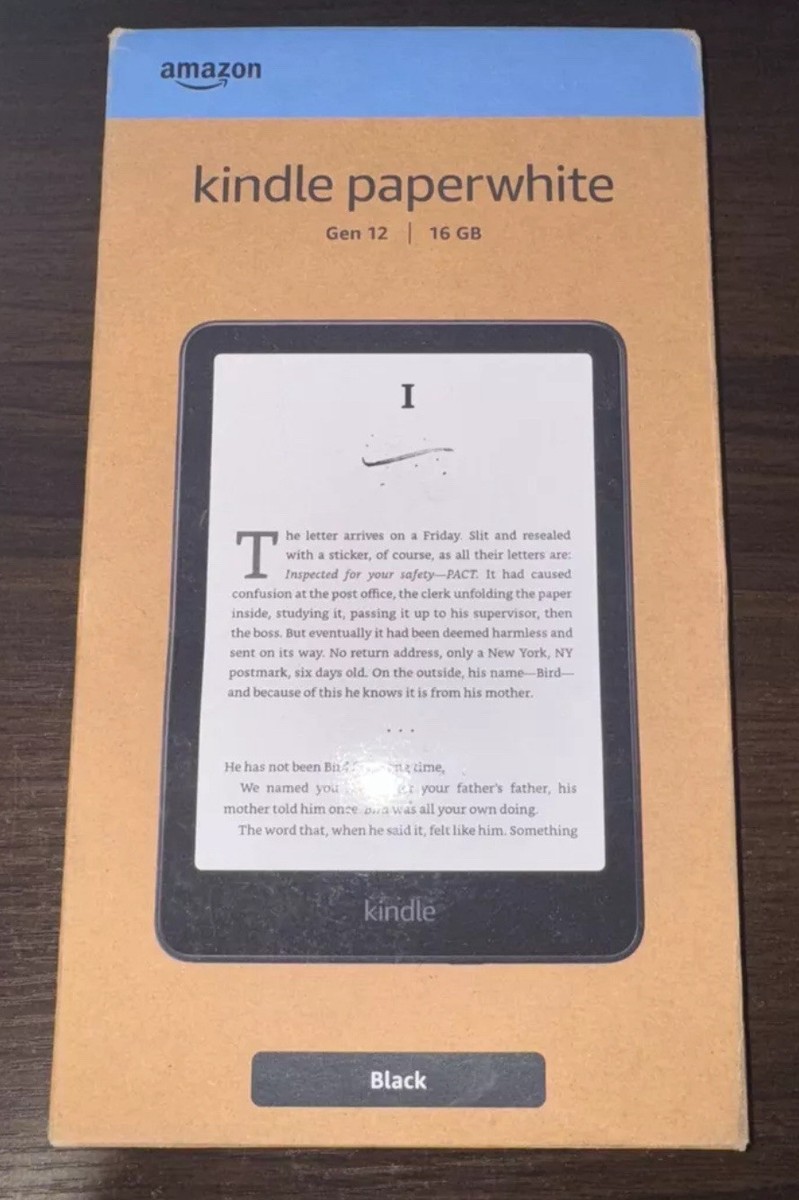 Amazon Kindle Paperwhite 12th Generation - 16GB - 7” - Black | eBay