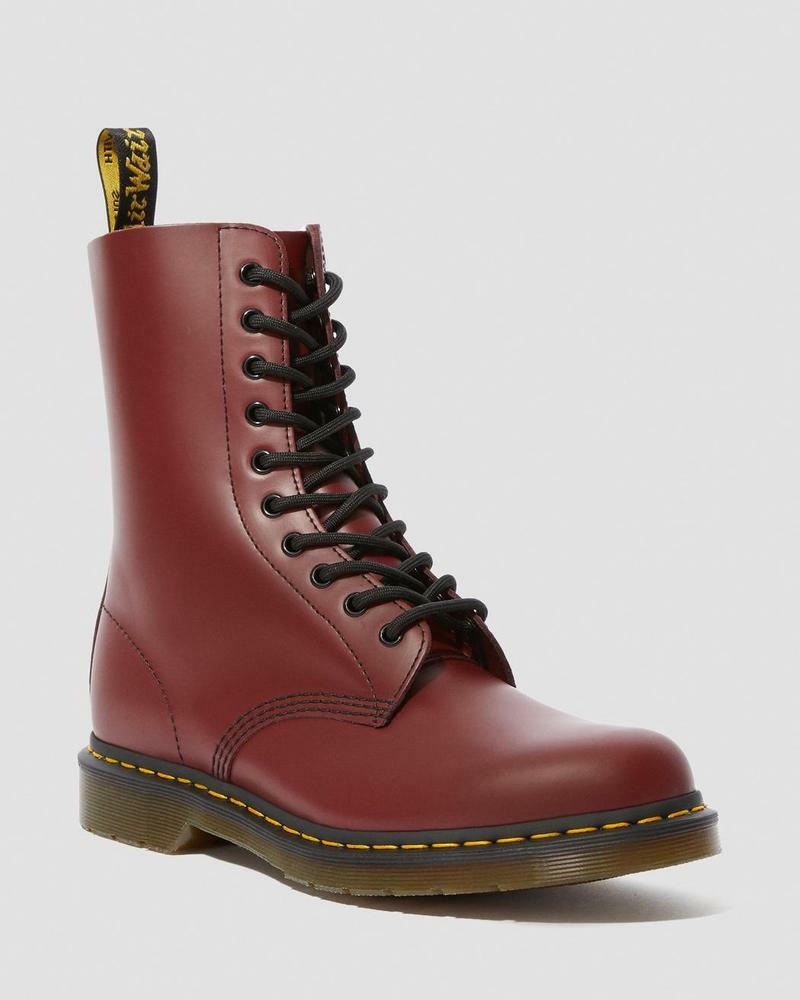 Dr Doc Martens 10 Loch 1490 Cherry Red 59er 10092600 | eBay