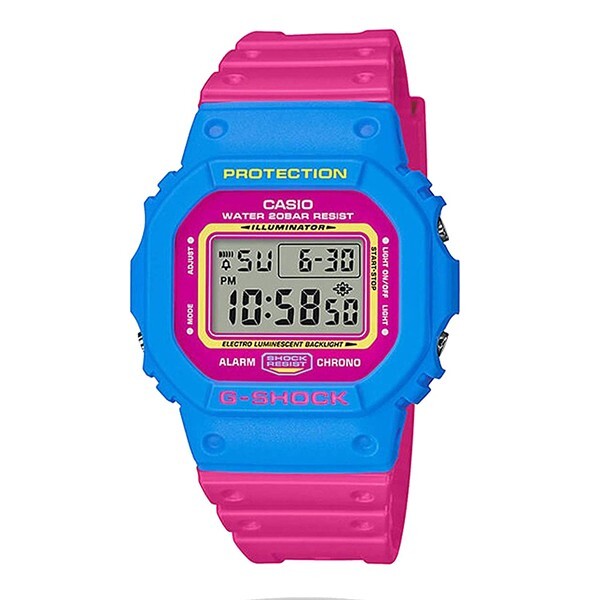 CASIO G-SHOCK DW-5600TB-4BJF DW-5600 Series Watch Pink Light Blue