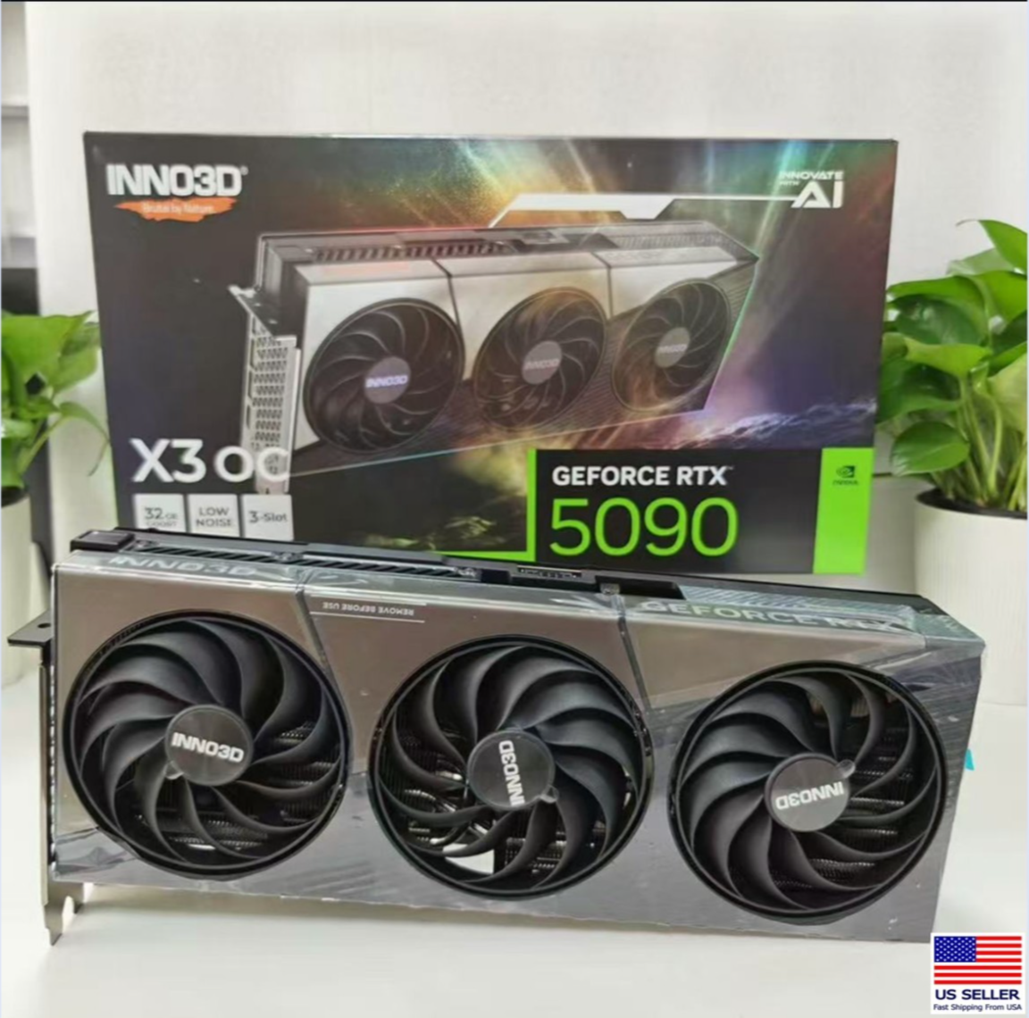 INNO3D RTX 5090 X3 OC GPU Model No Core & VRAM（For Parts
