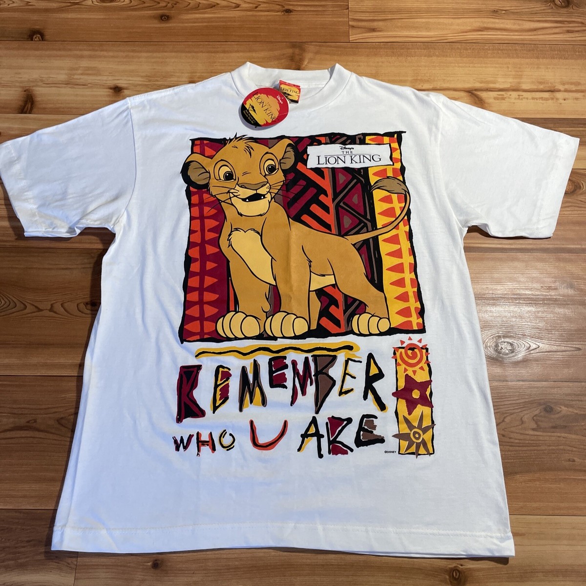 New With Tags Vintage Lion King Shirt Disney Simba Movie Promo 90s