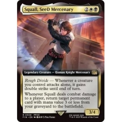 SQUALL, SEED MERCENARY (EXTENDED ART) (509) X4 Final Fantasy FIN