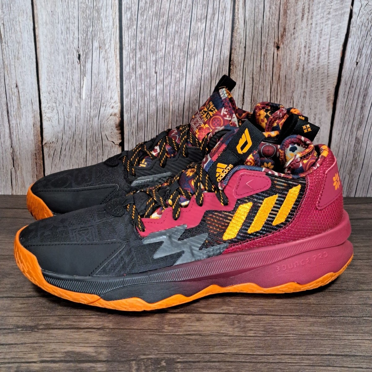 Adidas Dame 8 Chinese New Year Lillard CNY Maroon Black Basketball