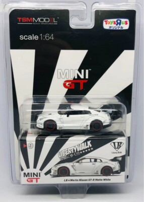MINI GT LB Works Nissan GT-R Matte White #9 Toys“R”Us Japan