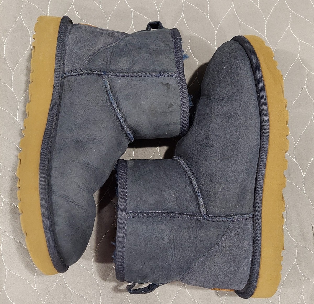 UGG CLASSIC MINI II Winter Lined Boots 1016222 Navy Blue Women's