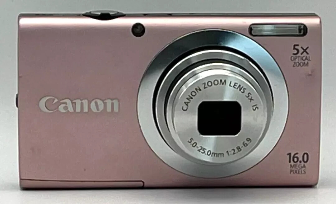 Canon PowerShot A2400 IS Pink 16.0MP Digital Camera English