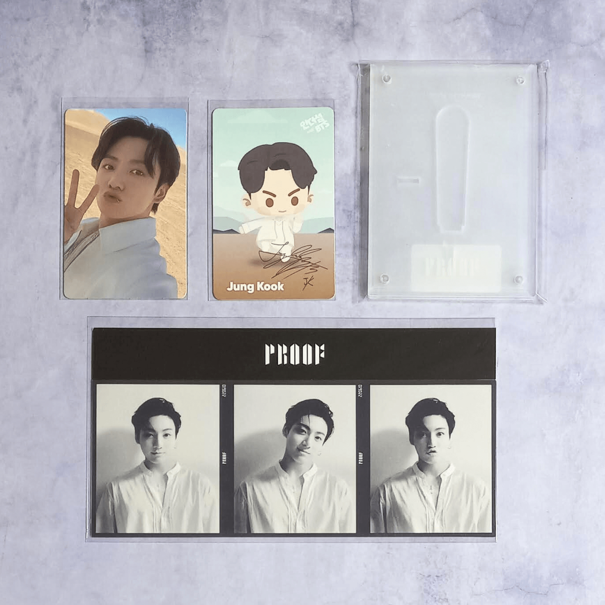 BTS Proof Weverse Special Gift Photo Card 3-Cut Film Photo Frame