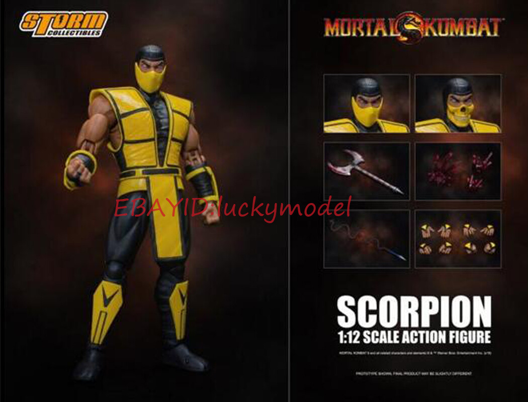 Storm Toys 1/12 Mortal Kombat Scorpion Yellow Ninja Action Figure