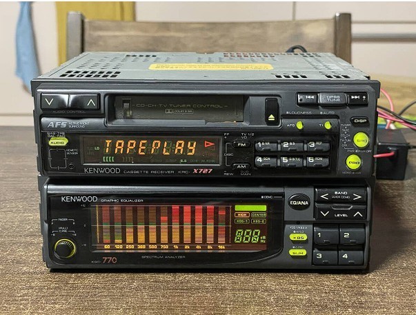 Kenwood KRC-X727 KGC-770 1DIN Cassette Deck Player Set Working | eBay
