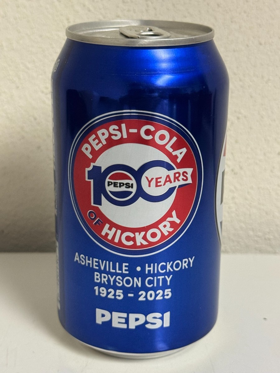Pepsi Cola Commemorative Can 1925-2025 HICKORY, Asheville, Bryson