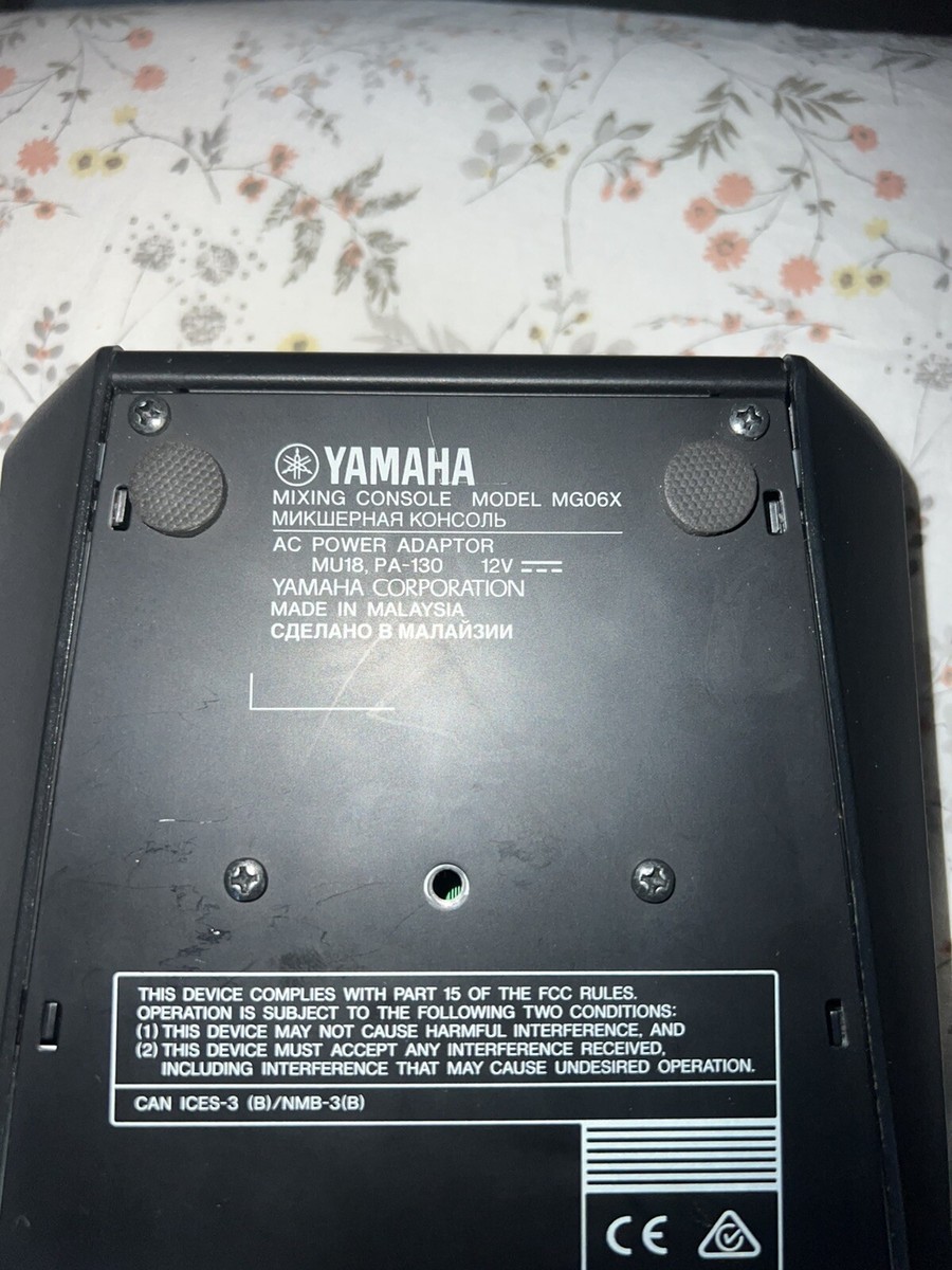 Yamaha MG06X 6-Channel Mixing Console with Effect for sale online