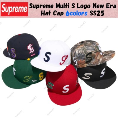 Supreme Multi S Logo New Era Hat Cap 6colors SS25 | eBay