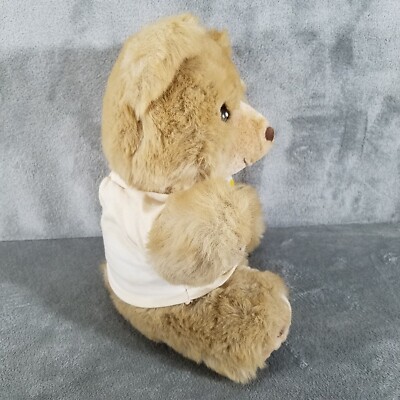 Vintage Zeddy Bear Plush Beige Bear TShirt Zellers Spokesbear
