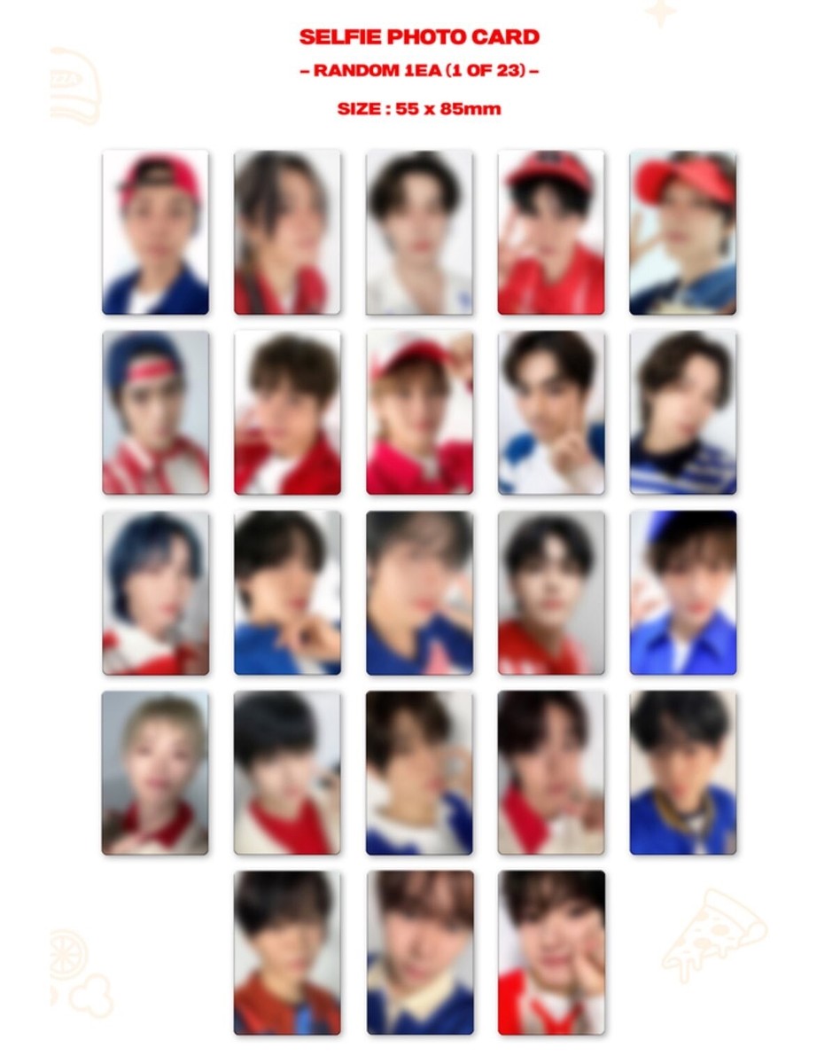 NCT ZONE PIZZA BOY VER COUPON, SELFIE PHOTOCARD OFFICIAL NCT DREAM