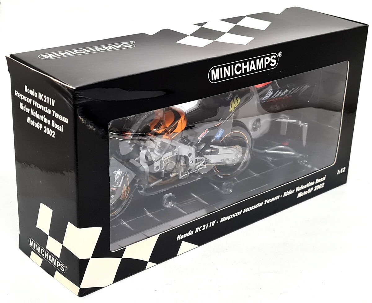 Minichamps 1/12 Honda RC211V 2002 Valentino Rossi Repsol Team