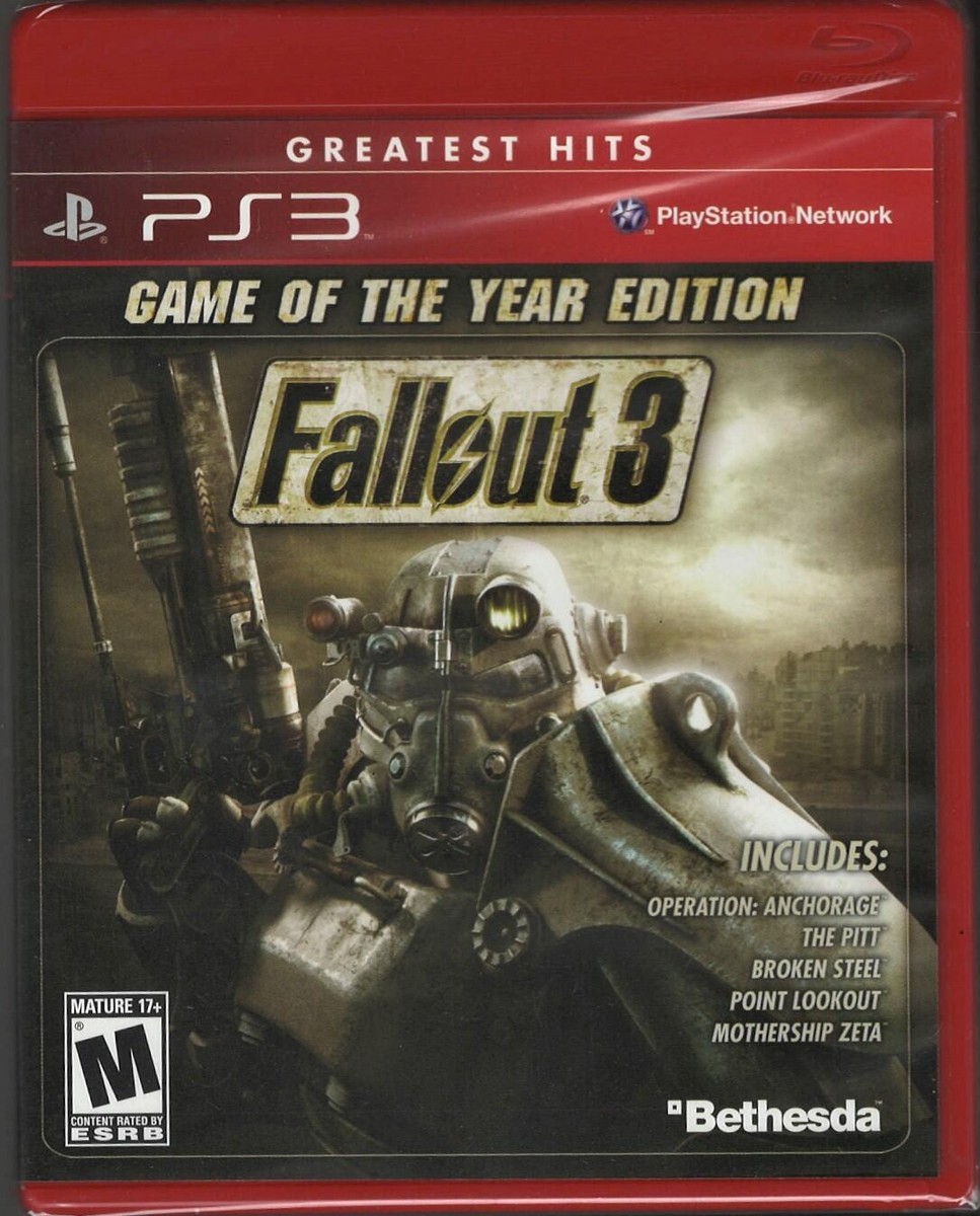 Fallout 3: Game of The Year Edition (Greatest Hits) PS3 (Brand New