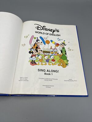 Disneys World of English Sing Along Book 1 2 and 3 Lot of 3 | eBay
