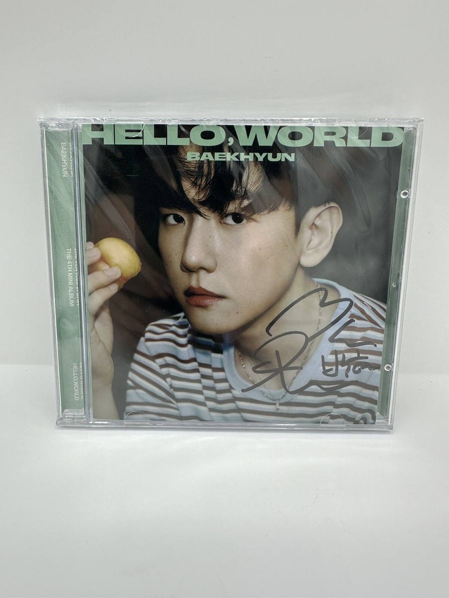 BAEKHYUN EXO Hello, World 4th Mini Album World Ver. AUTOGRAPH