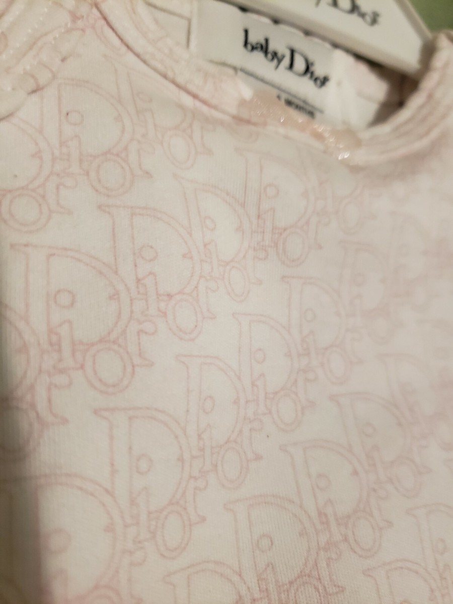 Christian Dior Baby One Piece Pink Logo For GIRL 3 Months NWT | eBay