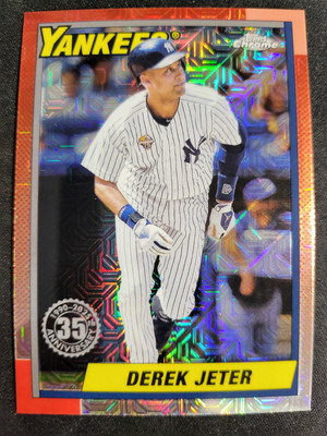 2025 Topps Chrome Derek Jeter MOJO REFRACTOR 1990 card #t90c-5