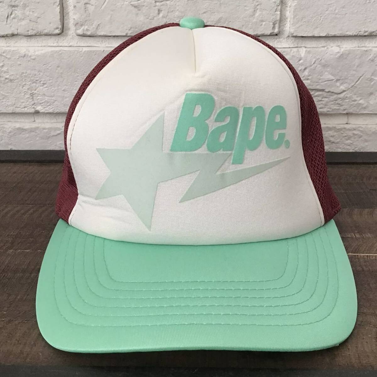 Sendai color BAPE STA logo trucker hat cap A Bathing Ape | eBay