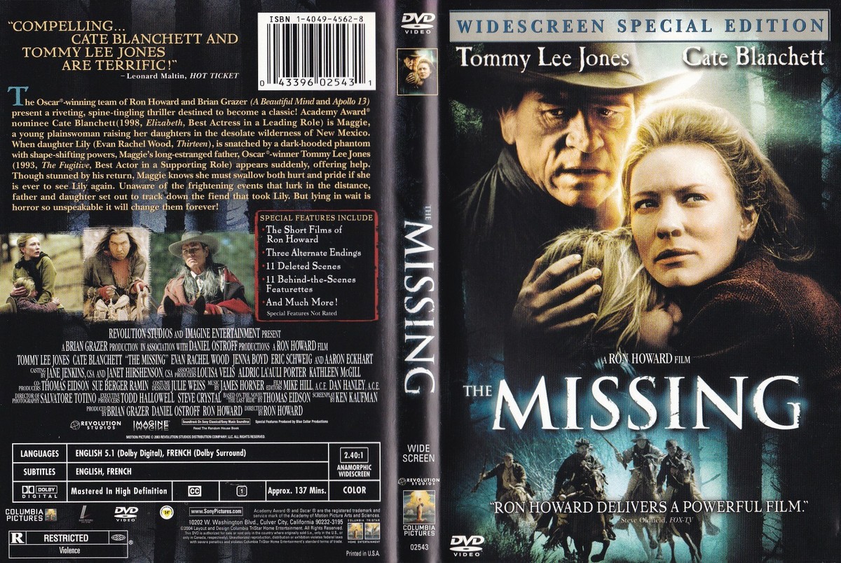 The Missing (Widescreen DVD, 2004, 2-Disc Set) Tommy Lee Jones