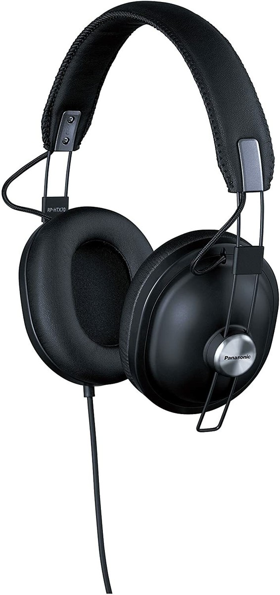Panasonic RP-HTX70-K Black Stereo Headphones from Japan new free