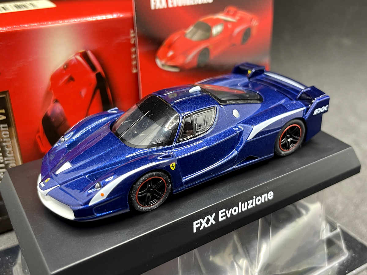 1/64 Kyosho Ferrari Collection 6 FXX Evoluzione blue diecast model